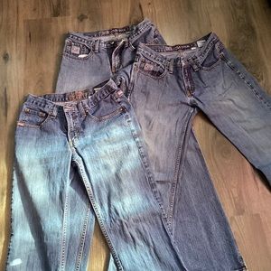 Cruel Girl Low Rise size 5/33 x3 pair!